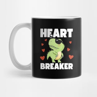 KIDS VALENTINES HEART BREAKER T-REX (HEARTS VERSION) Mug